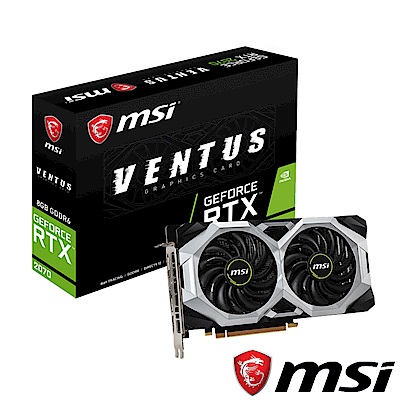 (無卡分期12期)MSI GeForce RTX 2070 VENTUS 8G