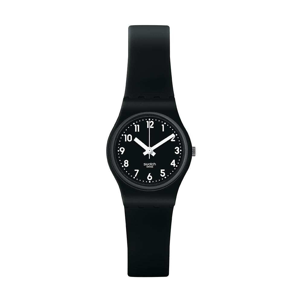 Swatch Lady 原創系列手錶 LADY BLACK SINGLE (25mm) 女錶 手錶 瑞士錶 錶