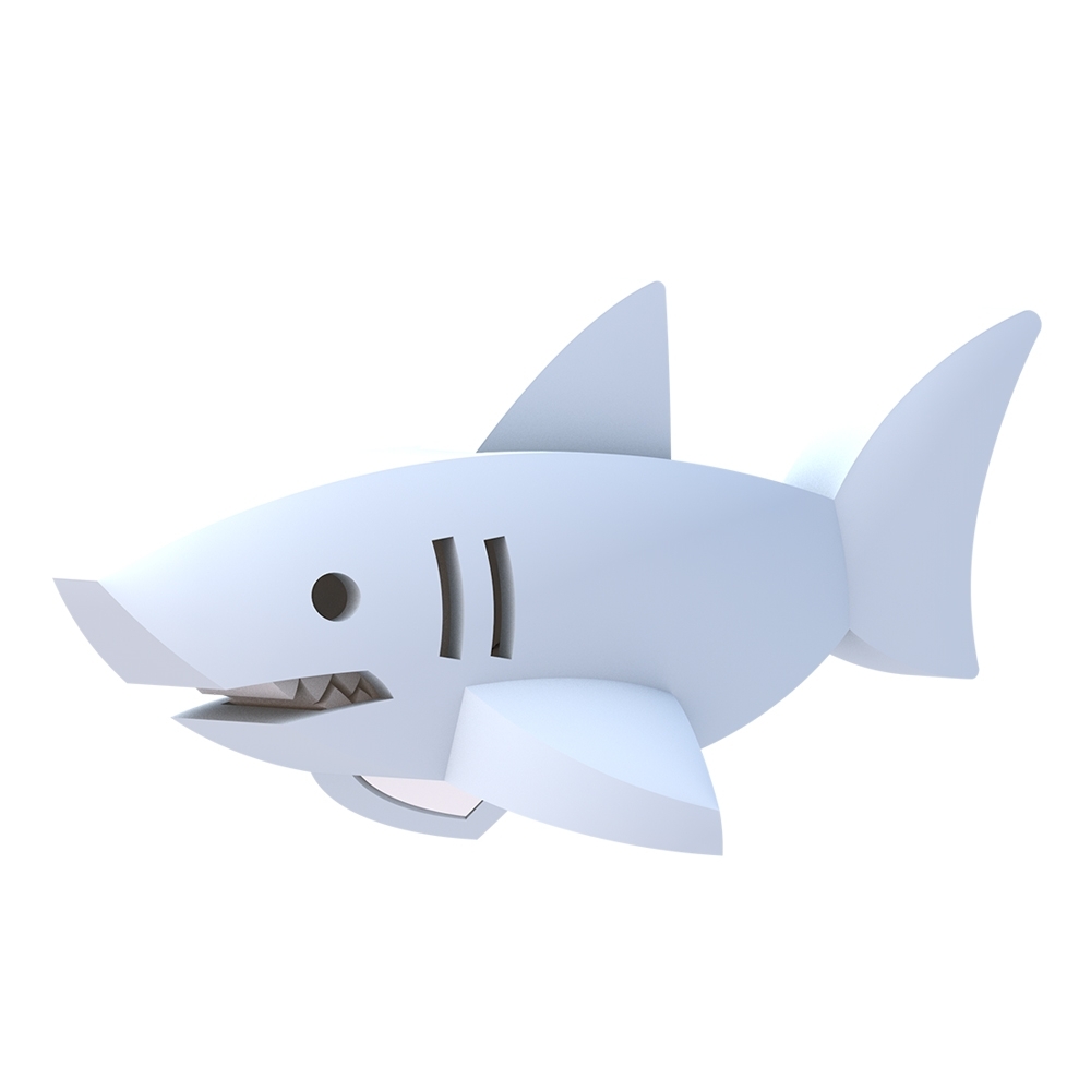 HALFTOYS 哈福玩具-3D海洋樂園：WHITE SHARK 大白鯊 STEAM教育玩具