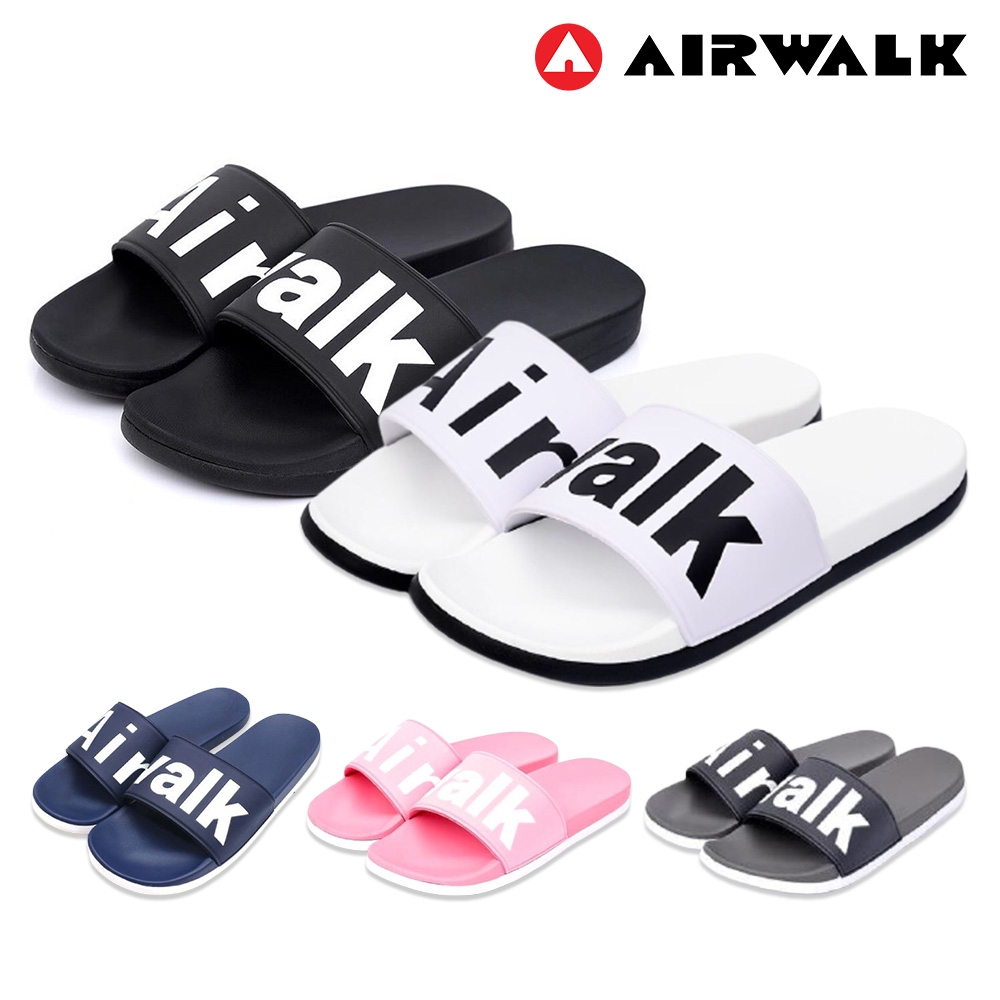 AIR WALK - 經典LOGO拖鞋 休閒拖鞋 男女皆可 防水拖鞋 海灘鞋-共5色