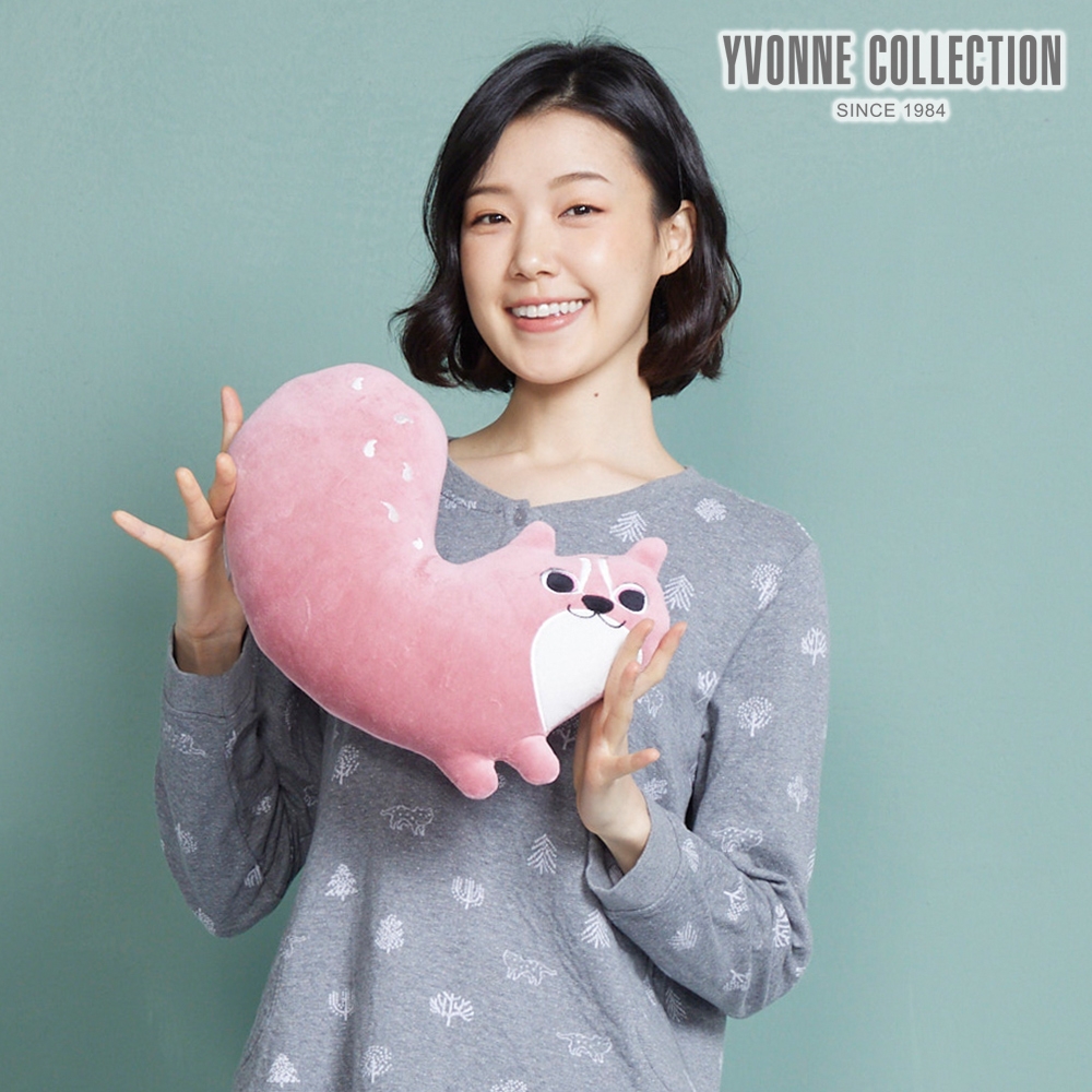 YVONNE COLLECTION 石虎午安枕-活力粉