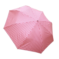 RAINSTORY 紅粉格紋抗UV雙人自動傘