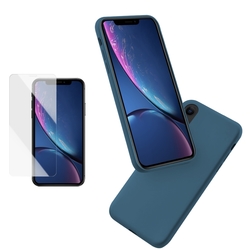 iPhone XR 6.1吋 液態矽膠手機保護殼 買殼送膜