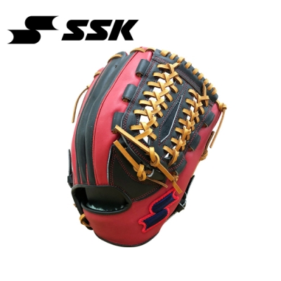 SSK  KPG250 SERIES 棒壘手套(藍紅標)   黑/紅   KPG250-9020C