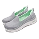 Skechers 休閒鞋 Go Walk Hyper Burst 女鞋 套入式 懶人鞋 避震 緩衝 回彈 健走 灰 綠 124577GYAQ product thumbnail 2