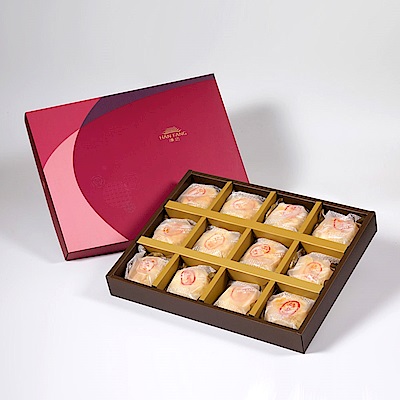 【漢坊月餅/糕餅】金饌 純綠豆椪12入禮盒（蛋奶素）共2盒