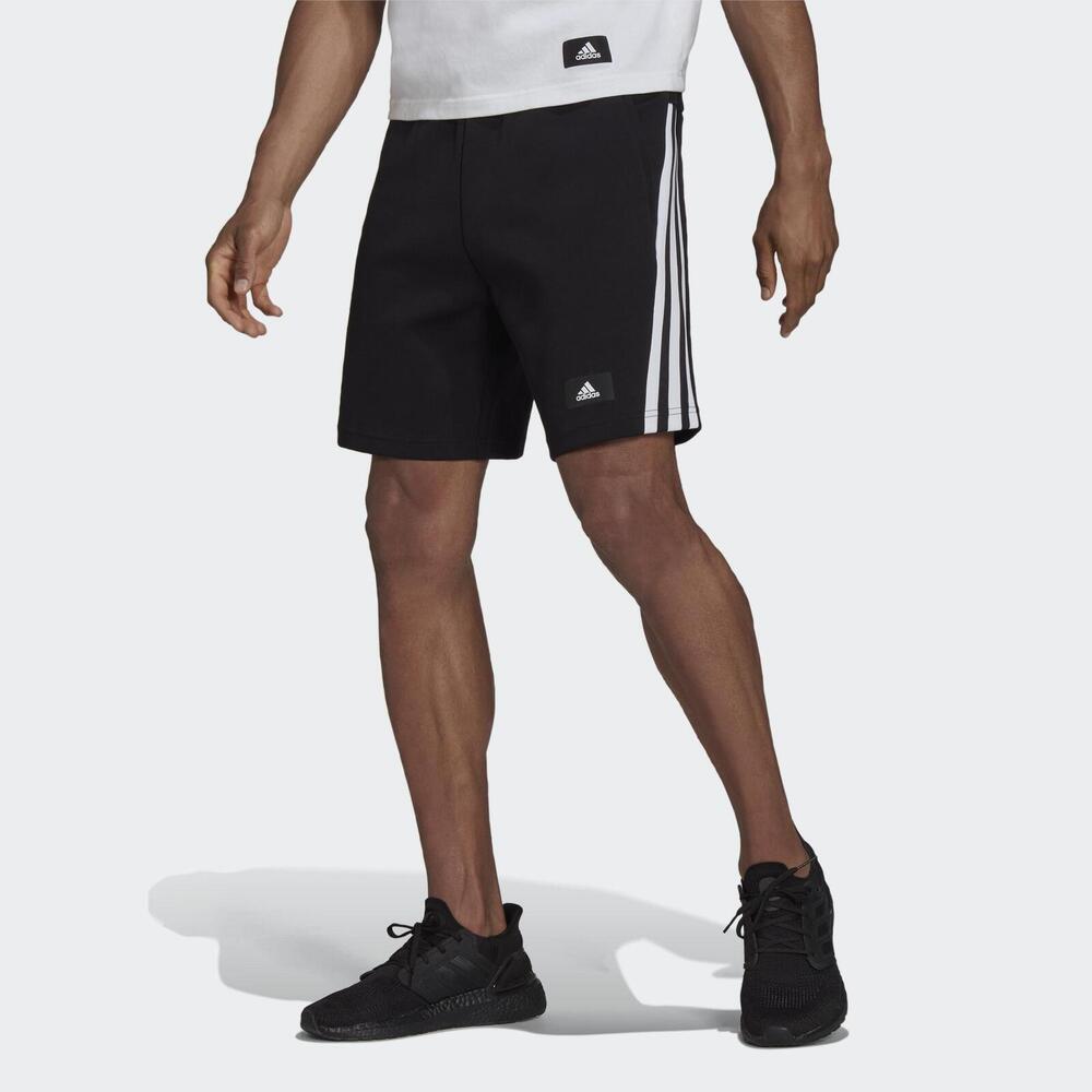 Adidas M Fi 3s Short H46515 男 短褲 運動 休閒 經典 輕量 舒適 亞洲尺寸 黑