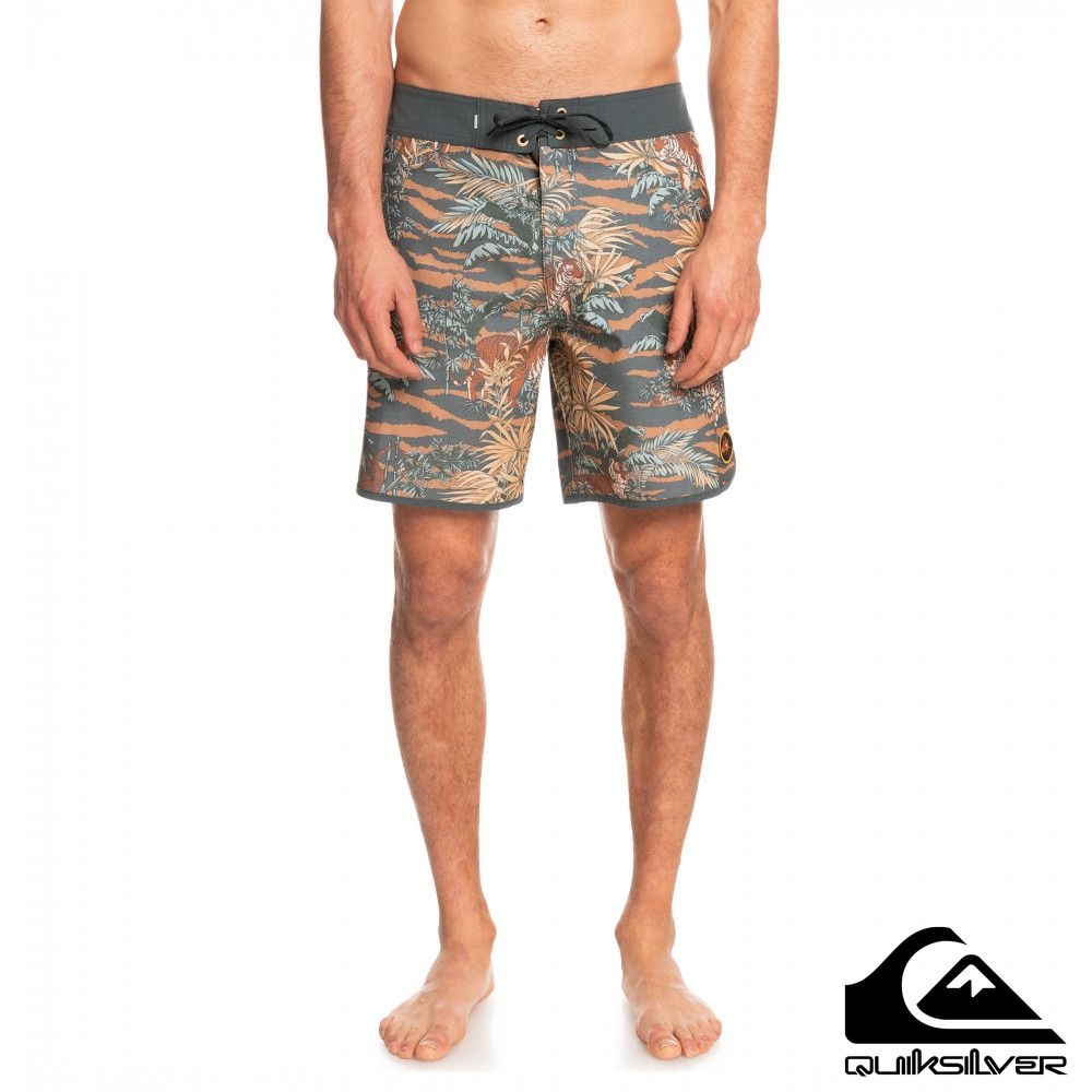 【QUIKSILVER】HEMPSTRETCH SCALLOP 19 衝浪褲 咖啡色