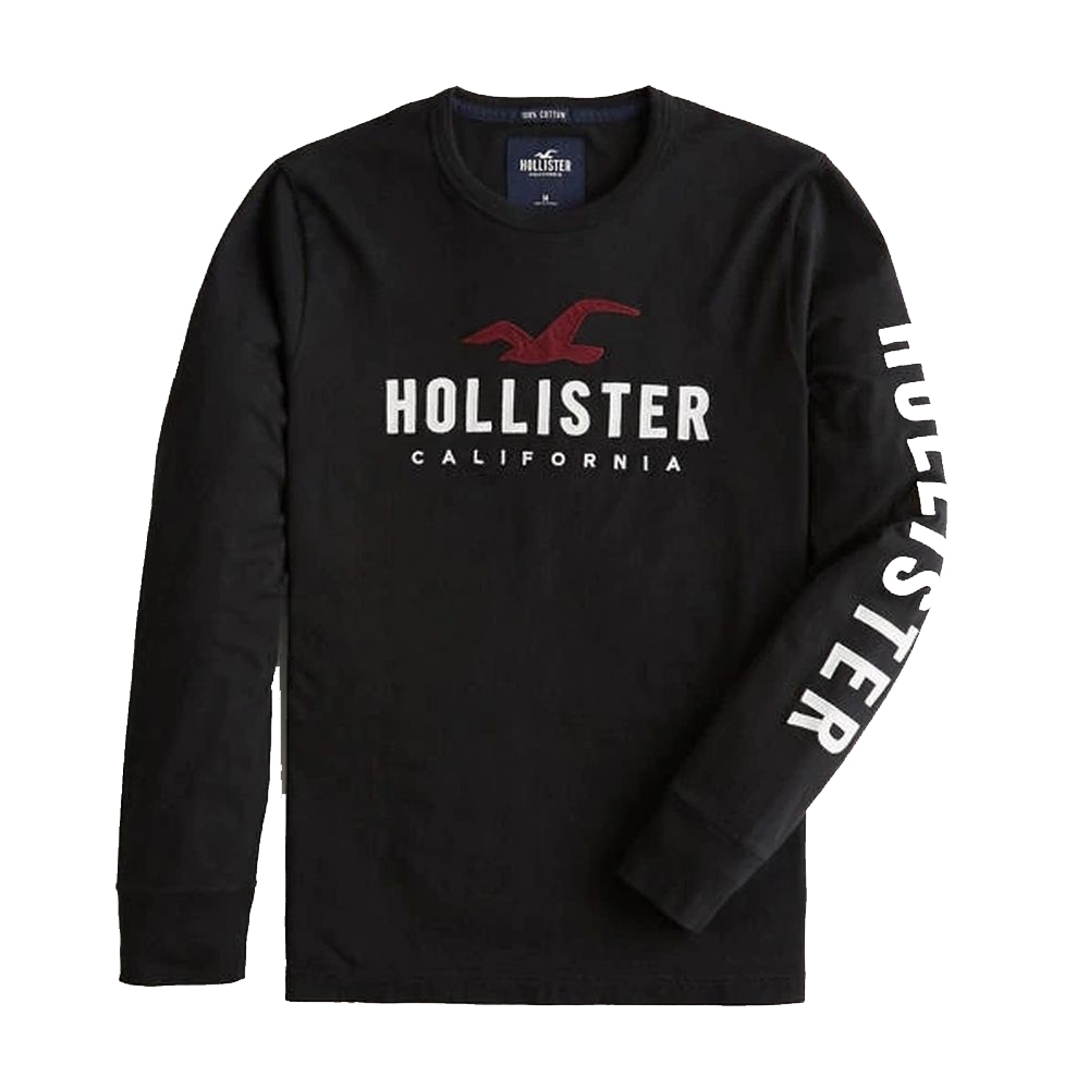 Hollister HCO 長袖 T恤 黑色 1473