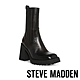 STEVE MADDEN-UPCYCLE 厚底方頭側拼接中筒靴-黑色 product thumbnail 1