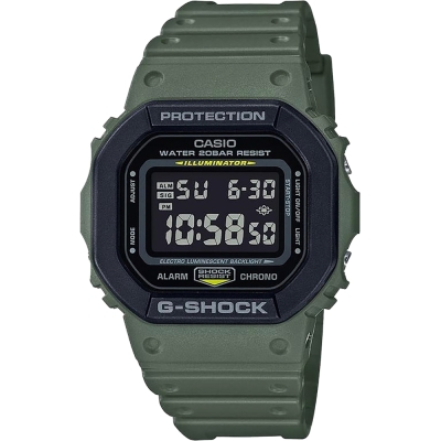 CASIO 卡西歐 G-SHOCK 軍事風手錶 迎春好禮-軍綠 DW-5610SU-3