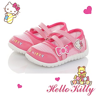 HelloKitty童鞋 輕量透氣減壓抗菌防臭室內外娃娃鞋-桃