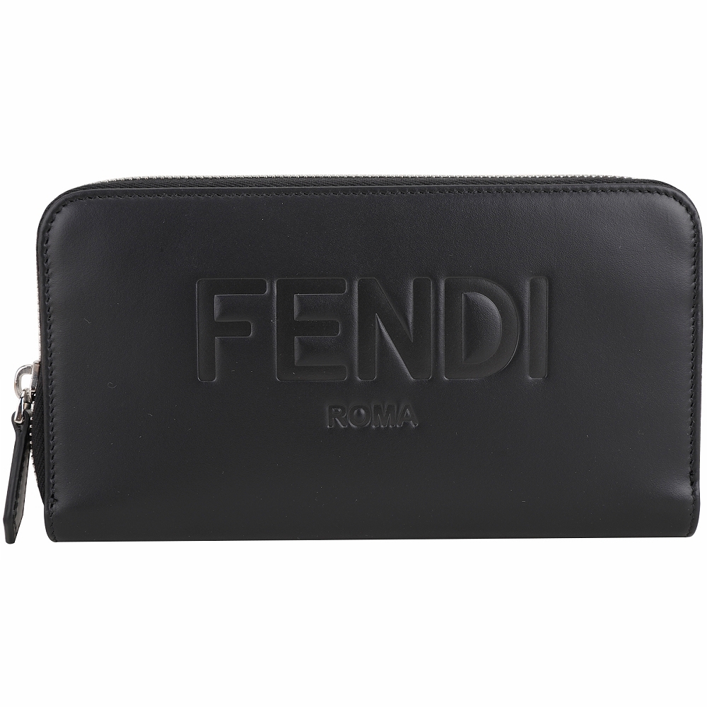 [專櫃價$23800 可用折價券] FENDI Roma 牛皮拉鍊長夾-2色可選