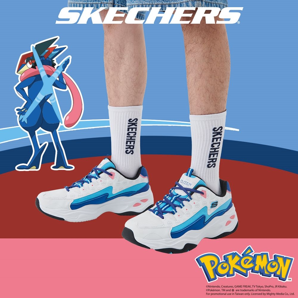 SKECHERS 男休閒 寶可夢限定款 D'LITES 4.0 - POKEMON 甲賀忍蛙款 - 802002WBL