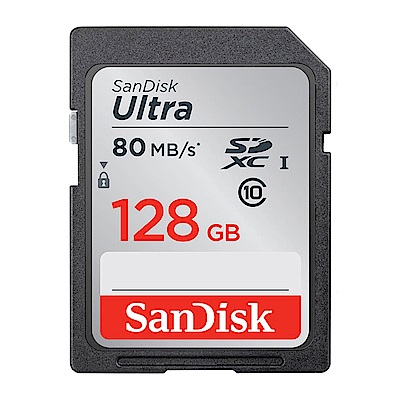 SanDisk Ultra SDXC/SDHC UHS-I C10 128G記憶卡