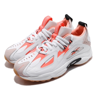 Reebok 休閒鞋 DMX Series 1200 LT 復古跑鞋 男鞋 膠底 白 粉紅 DV9221