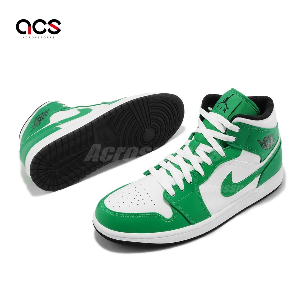 Nike Air Jordan 1 Mid Lucky Green 綠白男鞋AJ1 休閒鞋喬丹一代DQ8426