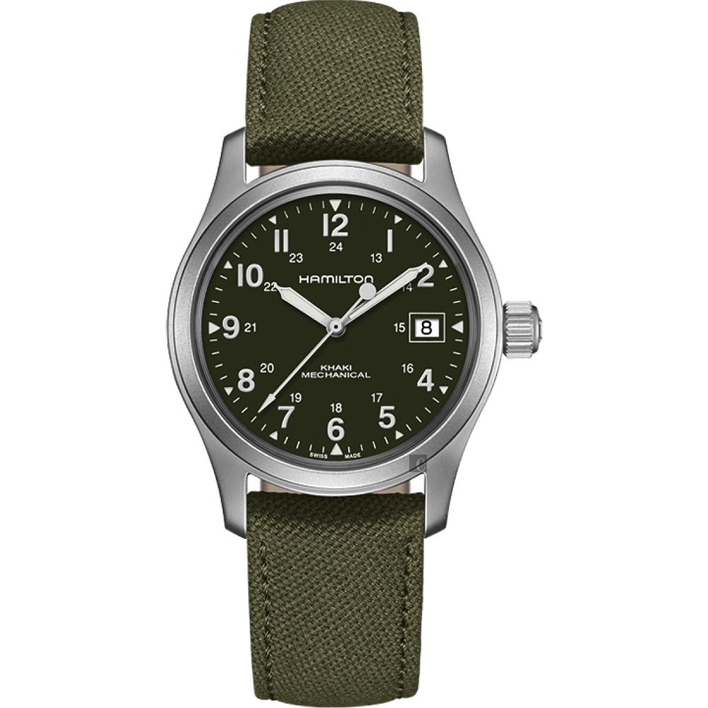 Hamilton 漢米爾頓 卡其野戰系列軍事機械錶 H69439363
