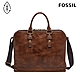 FOSSIL Dillon 飛行員真皮公事包-干邑色 MBG9563222 product thumbnail 1