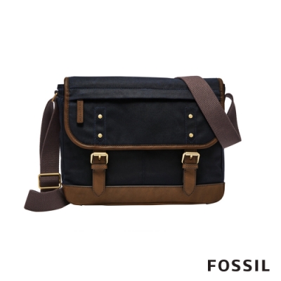 FOSSIL BUCKNER 城市斜背包-深藍色