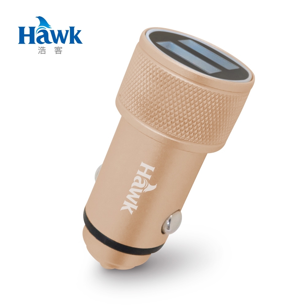 Hawk C480鋁合金車用雙USB充電器(01-ACU480)