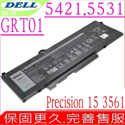 dell grt01 電池適用 戴爾 latitude 14 5421 5521 15 5431 5531 precision 15 3561 3470 3571 3581 r05p0 9jrv0