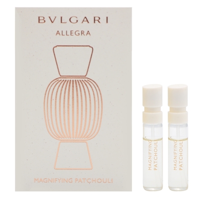 BVLGARI寶格麗 ALLEGRA悅享盛典系列 廣藿香精醇淡香精1.5ml 針管 *2入組