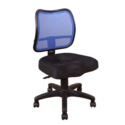 DFhouse 蒂亞-3D坐墊職員椅-無扶手(藍色)