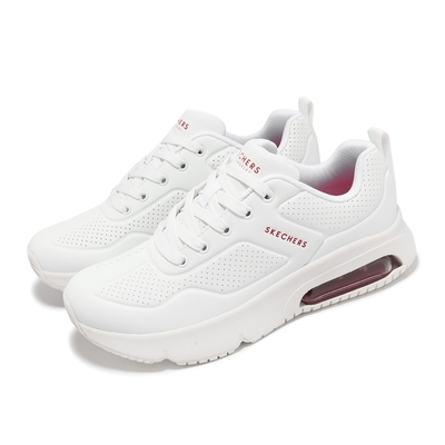 Skechers 休閒鞋 Uno Evolve-Infinite Air 女鞋 白 氣墊 皮革 緩衝 177610WHT