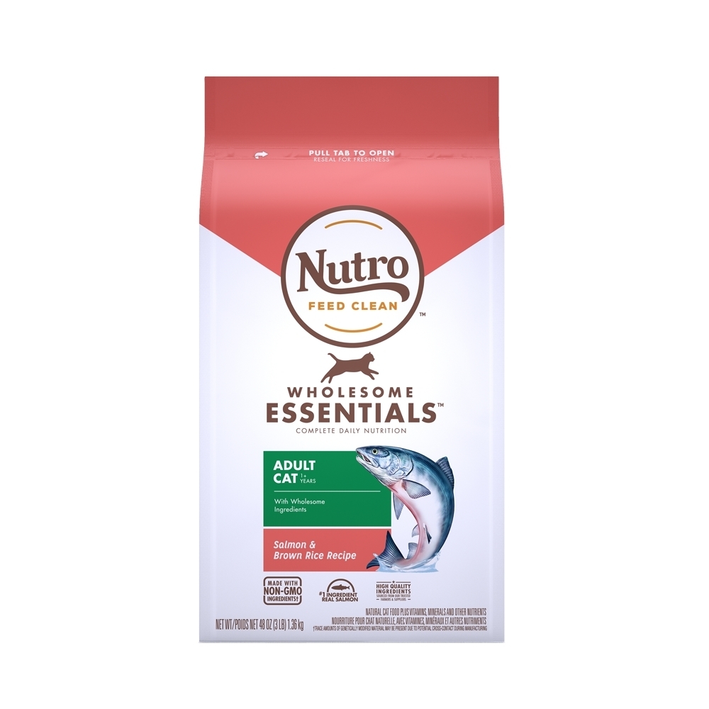 美國Nutro美士-全護營養特級成貓配方(特級鮭魚+糙米) 3lbs/1.36kg (NC60525)