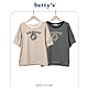 betty’s貝蒂思　PREPPY印花刺繡橫條紋T-shirt(共二色) product thumbnail 1
