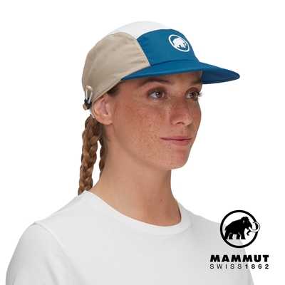 【Mammut 長毛象】Aenergy Light Cap 輕量遮陽鴨舌帽 深冰藍/白 #1191-01321