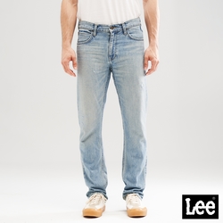 Lee 男款 726 造型刷破中腰標準刷色直筒牛仔褲 淺藍洗水