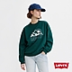 Levis 女款 寬鬆版大學T / outdoor風格Logo / 260GSM棉 綠 product thumbnail 1