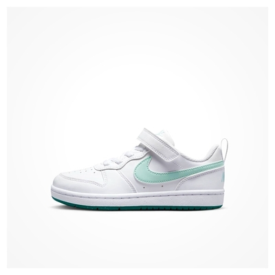 NIKE COURT BOROUGH LOW RECRAFT (PS) 男女小童休閒鞋-白藍-DV5457102