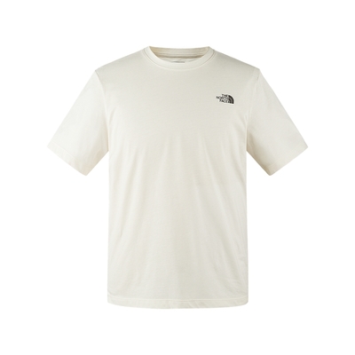 The North Face M FOUNDATION SS TEE 男短袖上衣-米白-NF0A89QVQLI