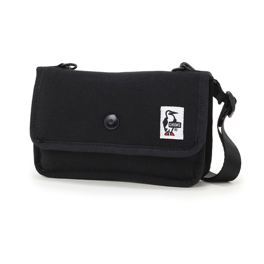 CHUMS Mini Pouch Sweat側背包 黑色-CH602702K001