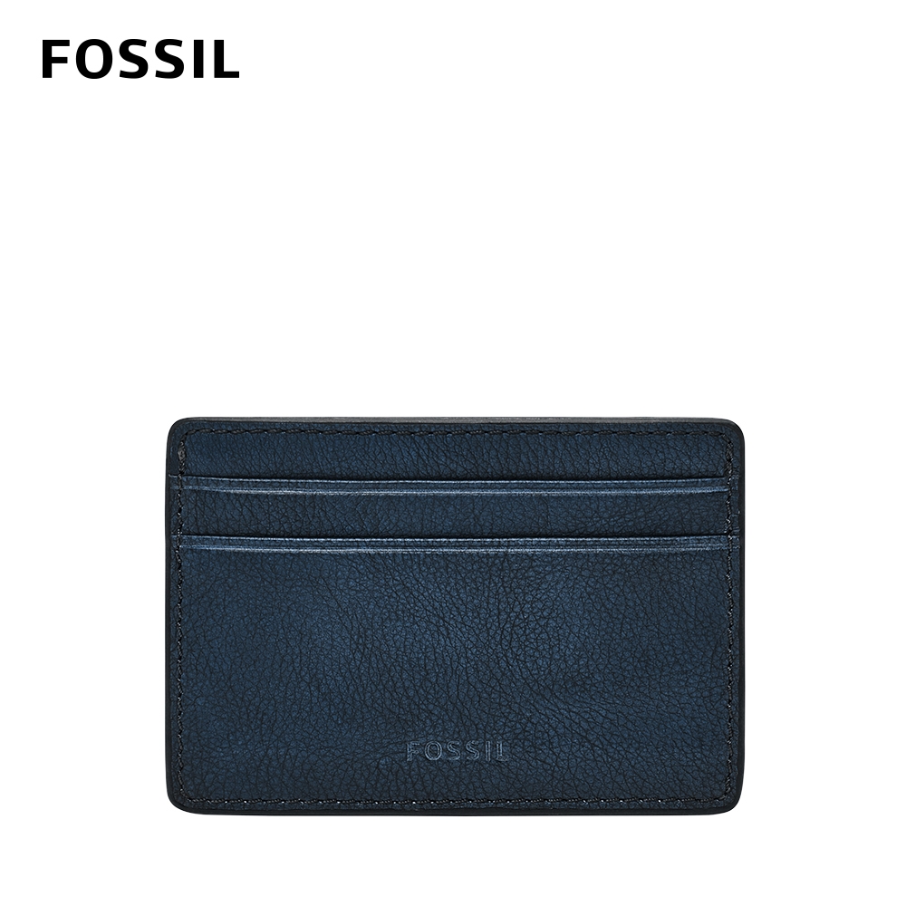 FOSSIL Steven 真皮卡夾-藍色 ML4395744