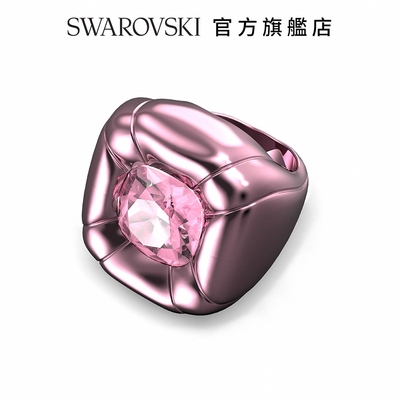 SWAROVSKI 施華洛世奇 Dulcis 個性戒指枕形切割, 粉色