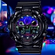 CASIO 卡西歐 G-SHOCK 虛擬彩虹雙顯腕錶 母親節 禮物 51.2mm / GA-100RGB-1A product thumbnail 1