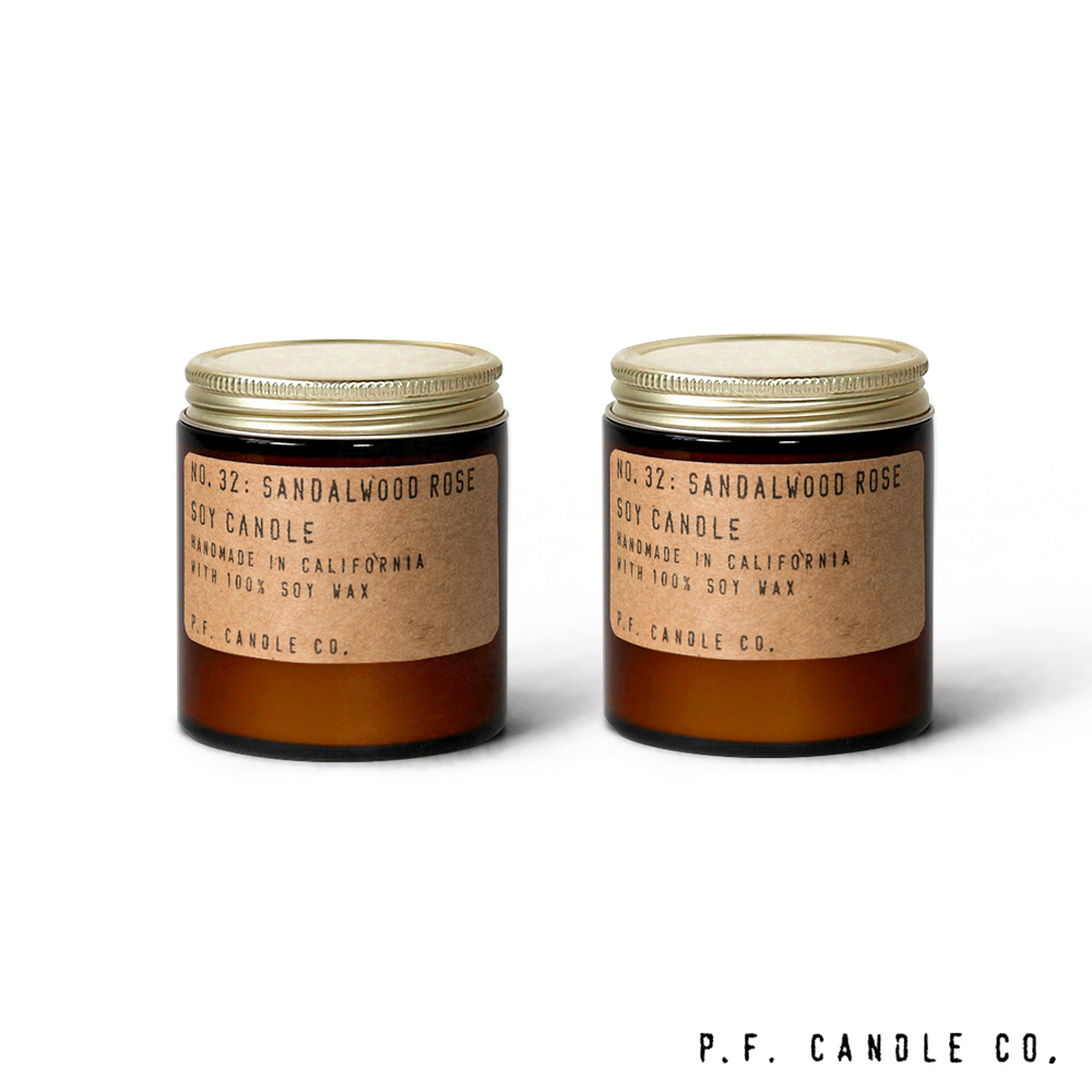 美國 P.F. Candles CO. No.32 檀香玫瑰二入組 香氛蠟燭 99g*2