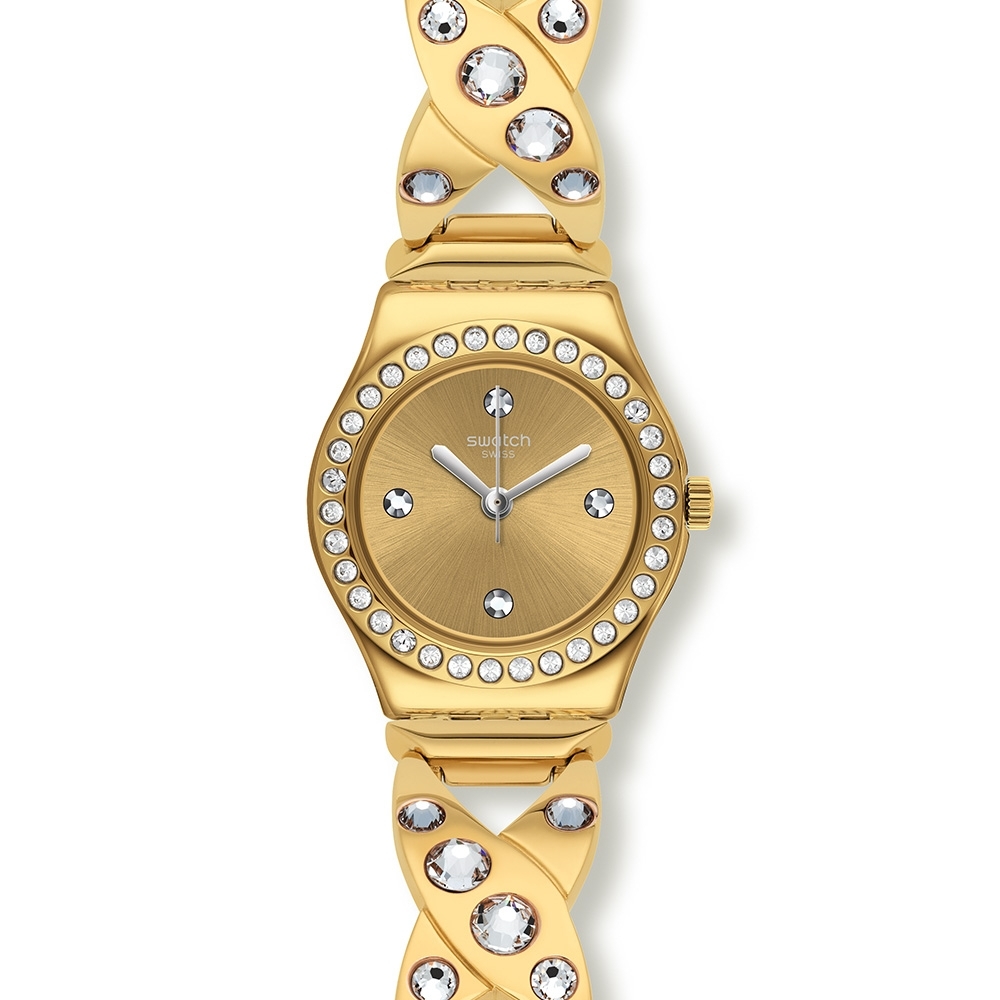 Swatch 金屬系列手錶 GOLDY HUG-25mm
