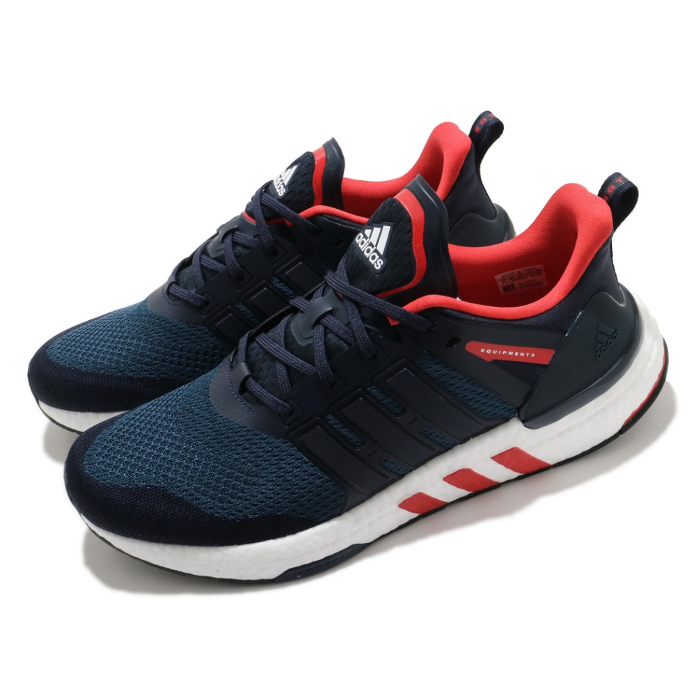 adidas 慢跑鞋 Equipment+ 運動休閒 男鞋 愛迪達 三線 Boost底 緩震 穿搭 藍 紅 H02755