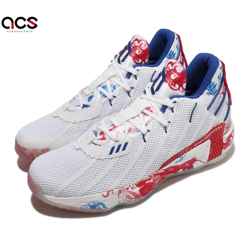 adidas 籃球鞋Dame 7 GCA 運動男鞋愛迪達避震包覆支撐球鞋白彩FZ1102