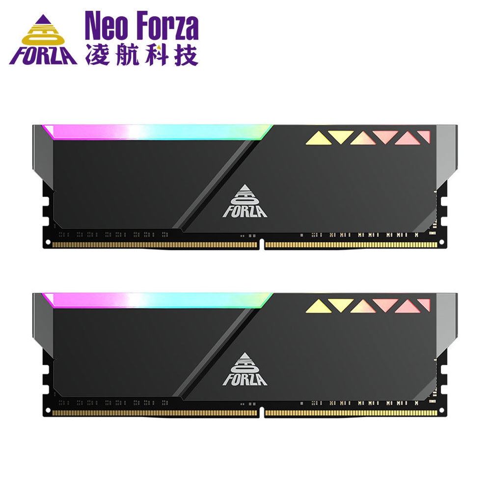 Neo Forza 凌航 TRINITY RGB DDR5 5600 32G(16G*2)電競超頻記憶體(黑色)CL40
