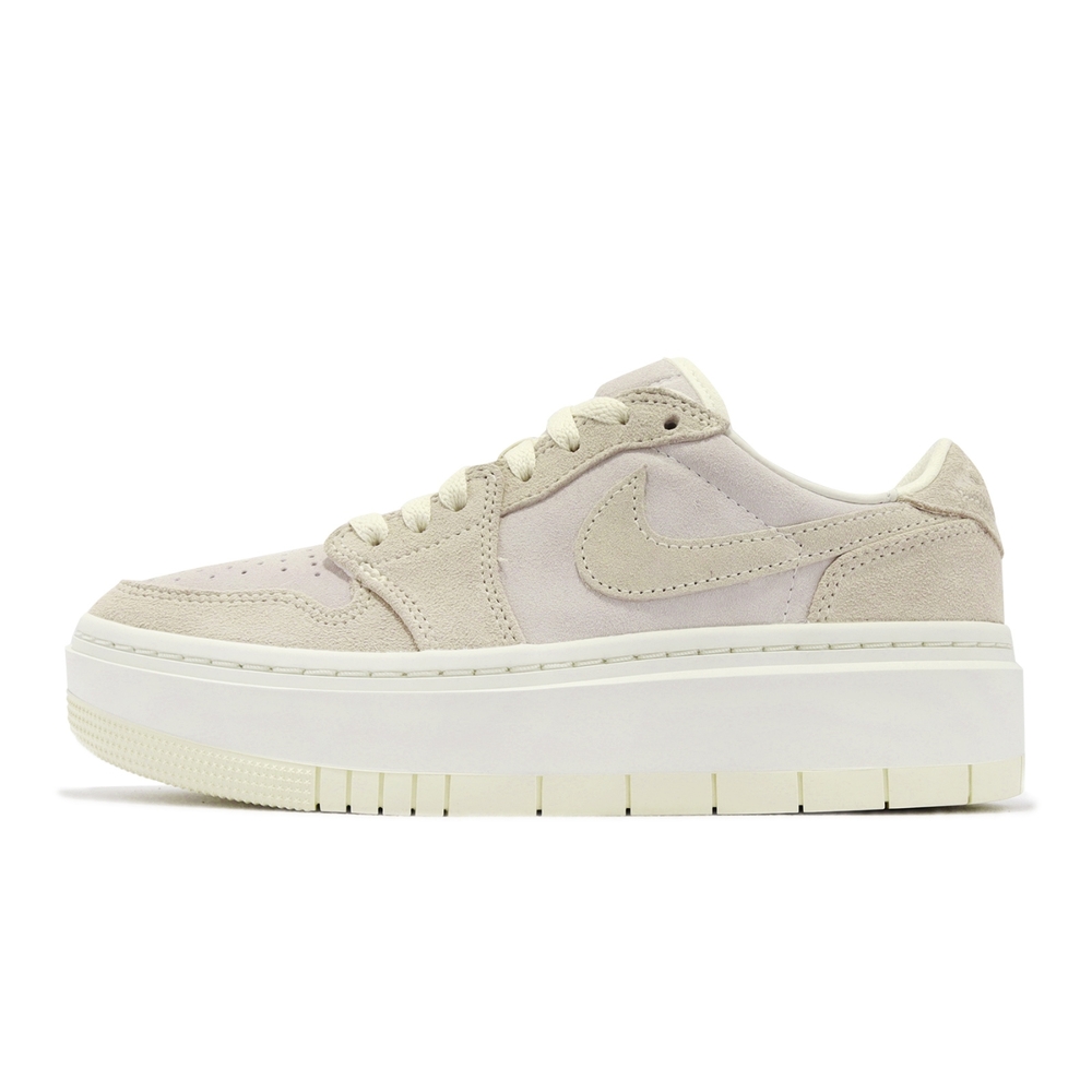 Nike Air Jordan 1 Elevate Low 女鞋奶茶米灰色厚底AJ1 復刻軟木塞