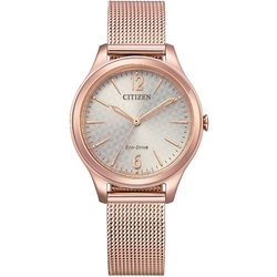 CITIZEN 星辰 光動能時尚米蘭帶女錶 母親節送禮-32mm EM0508-80X