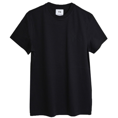 y-3 m cl ss tee 經典款 y-3 logo 字母圖騰山本耀司圓領短袖上衣(黑/fn3358)