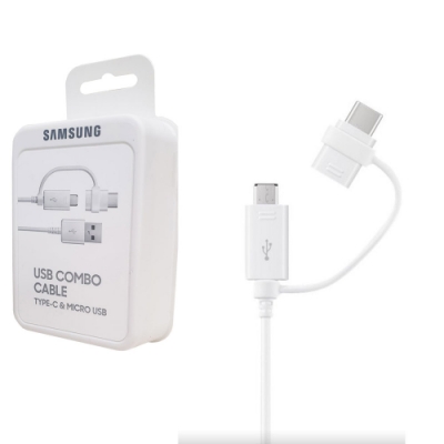 Samsung 原廠 (Type C + Micro ) 2合1 兩用充電傳輸線