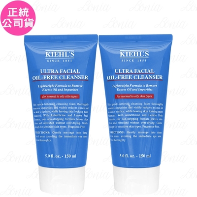 Kiehl s 契爾氏 冰河保濕無油清爽潔面慕斯(150ml)*2(公司貨)